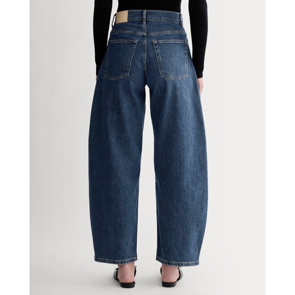 EVERLANE The Way High Curve Jean Women's 29L in Ocean Dark Wash Denim - Picture 2 of 15